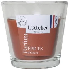 Atelier Denis Bougie Senteur épices D'orient En Verre - Terracotta Petit Modèle 90g