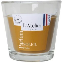Atelier Denis Bougie Senteur Soleil Fruité En Verre - Ocre Petit Modèle 90g