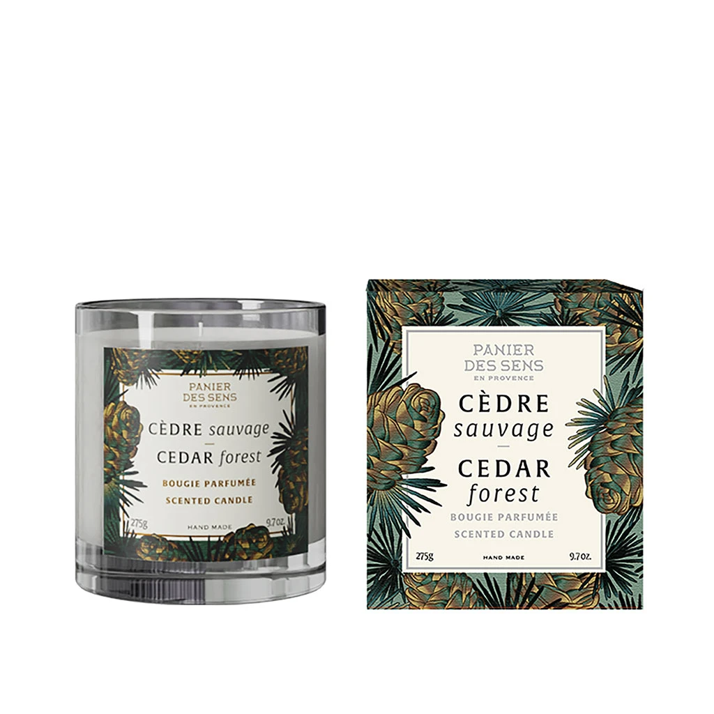 Panier Des Sens Bougie Parfumee Ambiance - Cèdre Sauvage 1 Panier Des Sens Bougie Parfumee Ambiance - Cèdre Sauvage