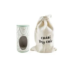 Chabi Chic Bruleur De Parfum Vert Amande Et Or - Zwak