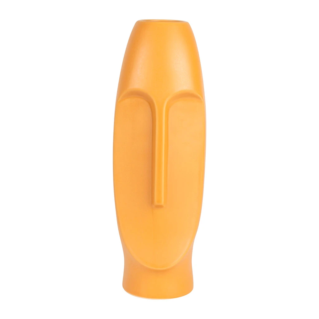 SEMA DESIGN Vase Face Jaune En Grès 1 SEMA DESIGN Vase Face Jaune En Grès