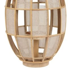 SEMA DESIGN Lanterne Tissu Cordey Naturel Lin D35cm -SEMA DESIGN Boutique 74875 DET03 WEB