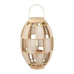 SEMA DESIGN Lanterne Tissu Cordey Naturel Lin D35cm -SEMA DESIGN Boutique 74875 DET04 WEB