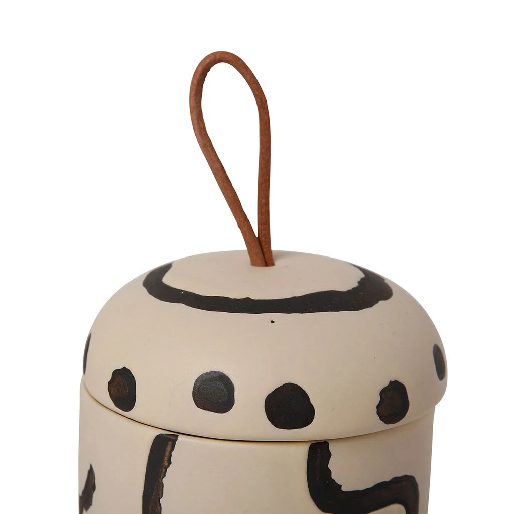 SEMA DESIGN Pot Avec Couvercle Visage Arty Ivoire Et Noir D8Xh9Cm En Gres 3 SEMA DESIGN Pot Avec Couvercle Visage Arty Ivoire Et Noir D8Xh9Cm En Gres – Image 3