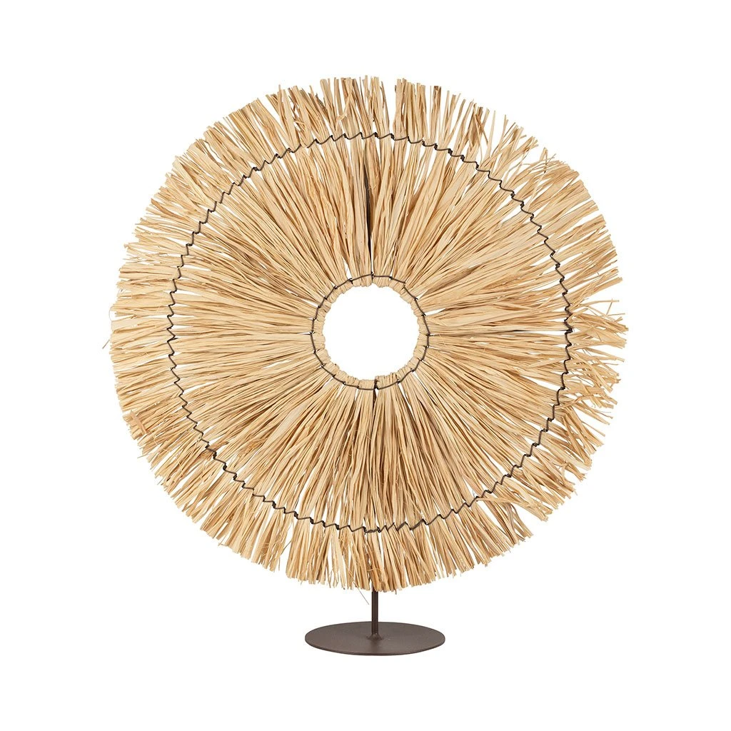 SEMA DESIGN Déco Rosace Cuzco Naturel D31Xh36cm En Raphia Et Fer 1 SEMA DESIGN Déco Rosace Cuzco Naturel D31Xh36cm En Raphia Et Fer