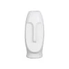 SEMA DESIGN Vase Face Blanc 6X5.5Xh13.5Cm Gres
