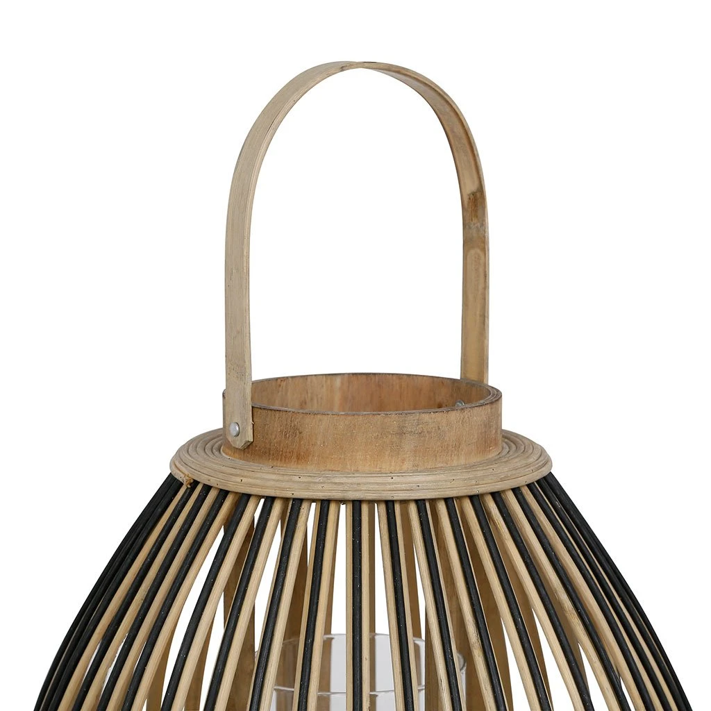 SEMA DESIGN Lanterne Bambou Noir H41cm 2 SEMA DESIGN Lanterne Bambou Noir H41cm – Image 2