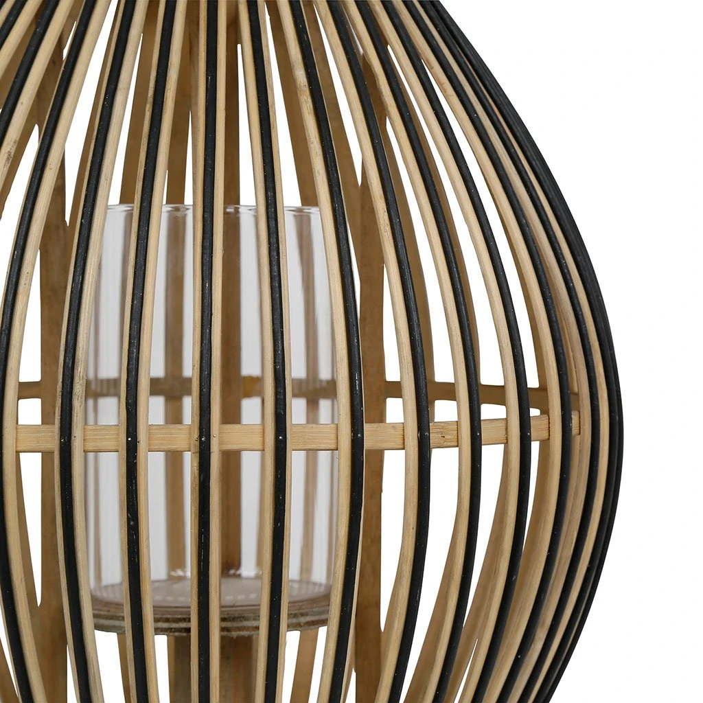 SEMA DESIGN Lanterne Bambou Noir H41cm 3 SEMA DESIGN Lanterne Bambou Noir H41cm – Image 3