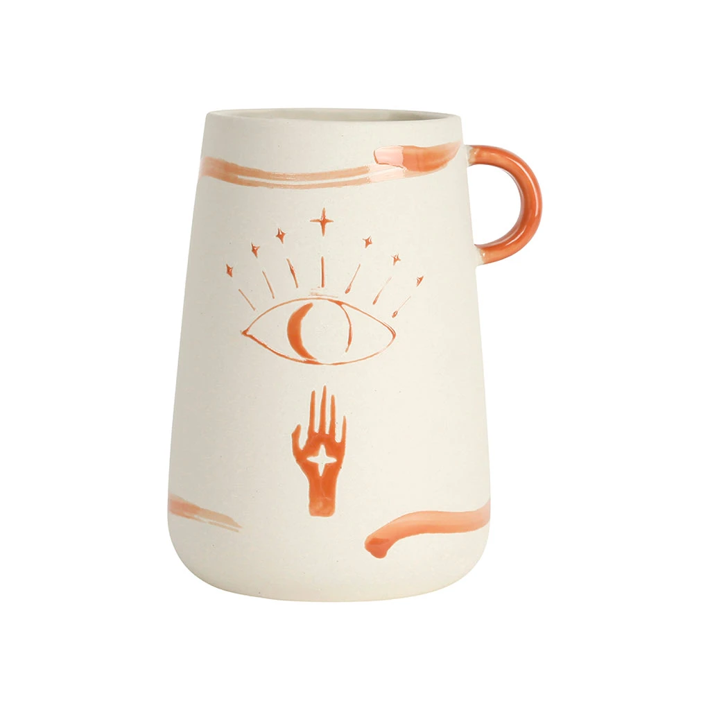 SEMA DESIGN Vase Visionnary Peche Et Naturel 12x9xh16.5cm En Gres 1 SEMA DESIGN Vase Visionnary Peche Et Naturel 12x9xh16.5cm En Gres