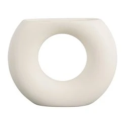 SEMA DESIGN Vase Eterra Blanc Cassé 17.5x5xh13.5cm Porcelaine