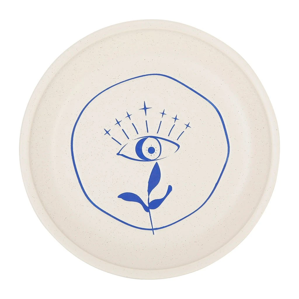 SEMA DESIGN Vide Poche Visionnary Creme Et Indigo D17.5cm En Gres 1 SEMA DESIGN Vide Poche Visionnary Creme Et Indigo D17.5cm En Gres