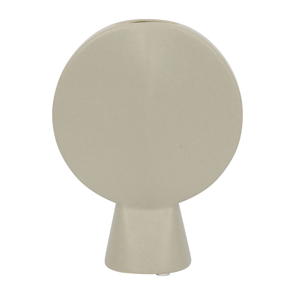 SEMA DESIGN Vase Face Grege 14x6xh18cm Gres 2 SEMA DESIGN Vase Face Grege 14x6xh18cm Gres – Image 2