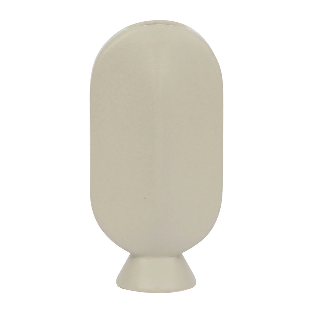 SEMA DESIGN Vase Face Grege 9x5.5xh17.5cm Gres 2 SEMA DESIGN Vase Face Grege 9x5.5xh17.5cm Gres – Image 2