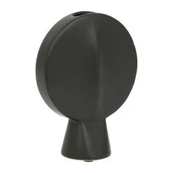 SEMA DESIGN Vase Face Noir 14x6xh18cm Gres