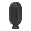 SEMA DESIGN Vase Face Noir 9x5.5xh17.5cm Gres