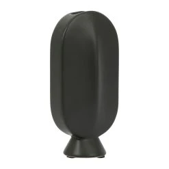 SEMA DESIGN Vase Face Noir 9x5.5xh17.5cm Gres