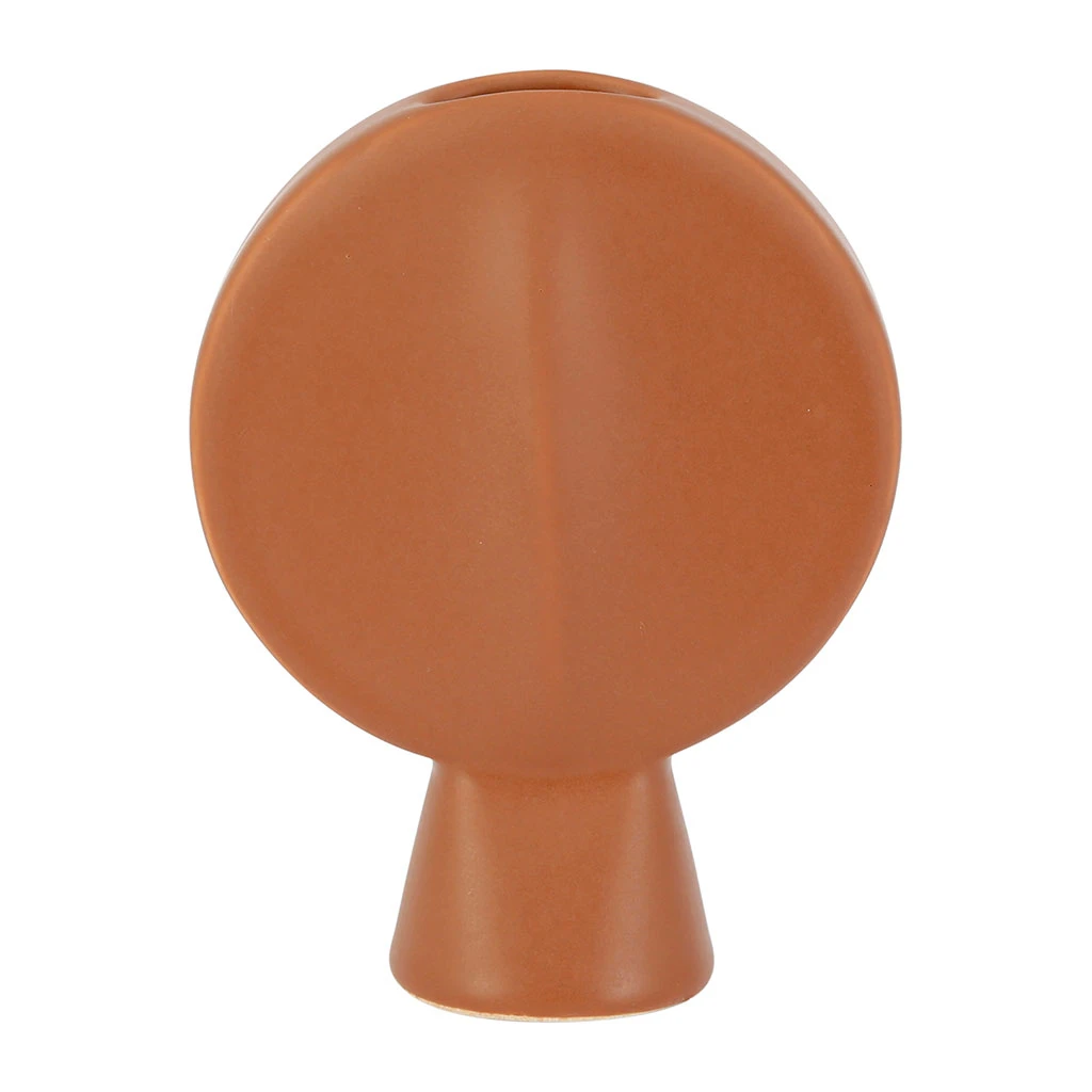 SEMA DESIGN Vase Face Terracotta 14x6xh18cm Gres 2 SEMA DESIGN Vase Face Terracotta 14x6xh18cm Gres – Image 2