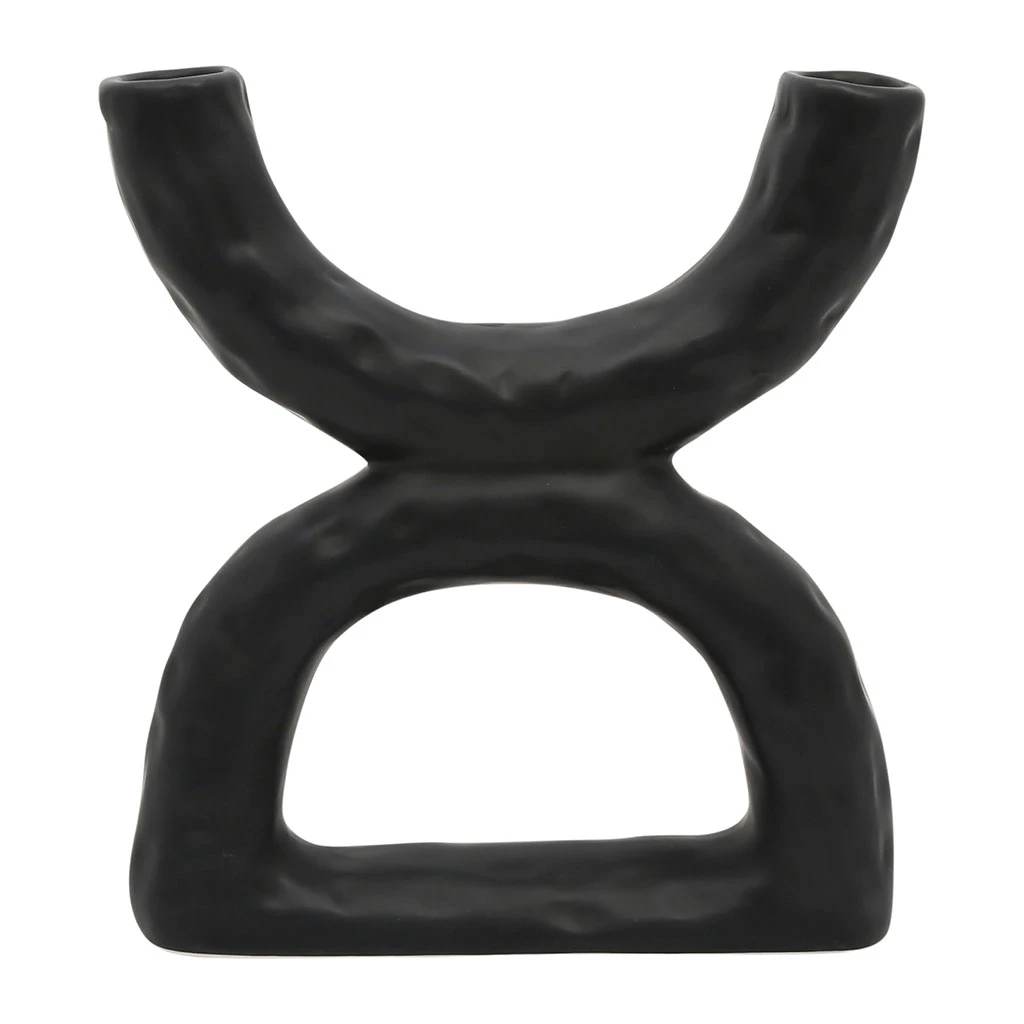 SEMA DESIGN Vase En Dolomite Noir H20cm -arty Folk 1 SEMA DESIGN Vase En Dolomite Noir H20cm -arty Folk