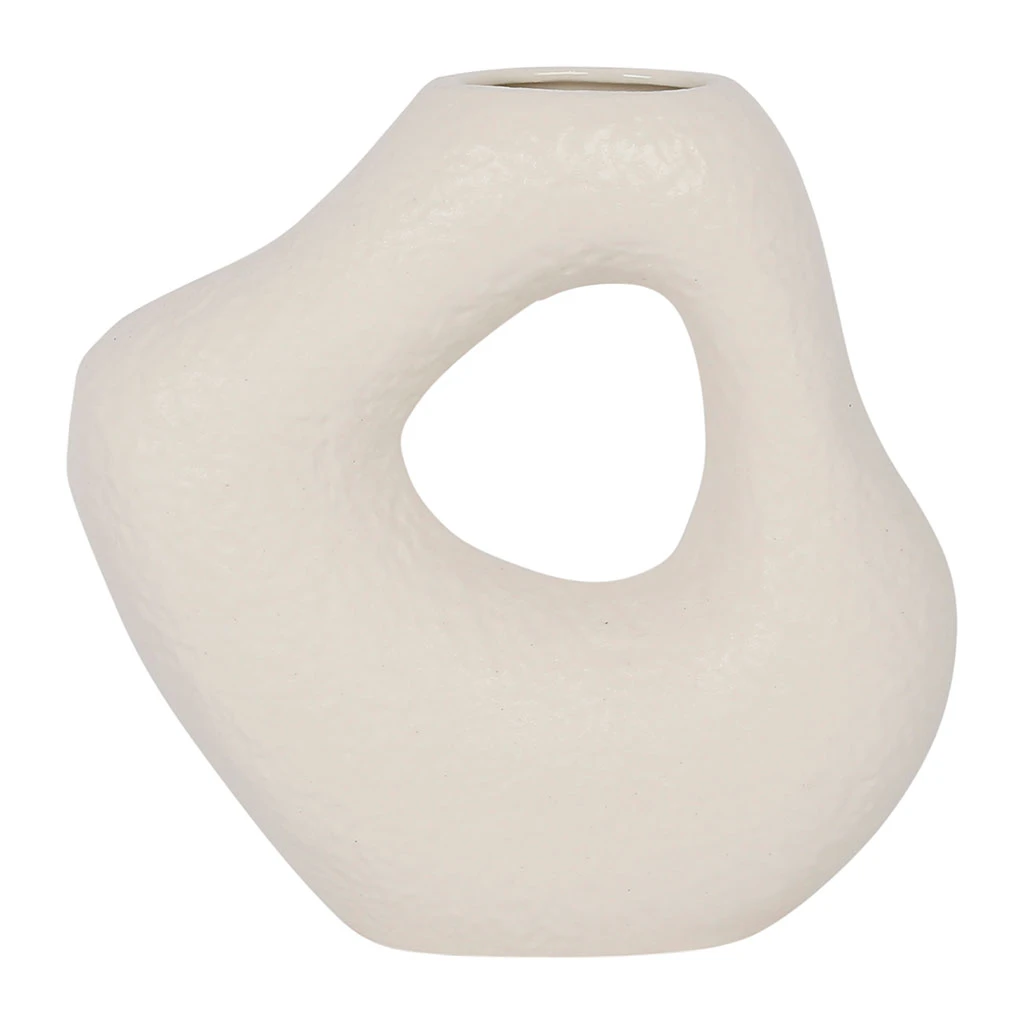 SEMA DESIGN Vase En Dolomite Blanc H21cm - Arty Folk 1 SEMA DESIGN Vase En Dolomite Blanc H21cm - Arty Folk