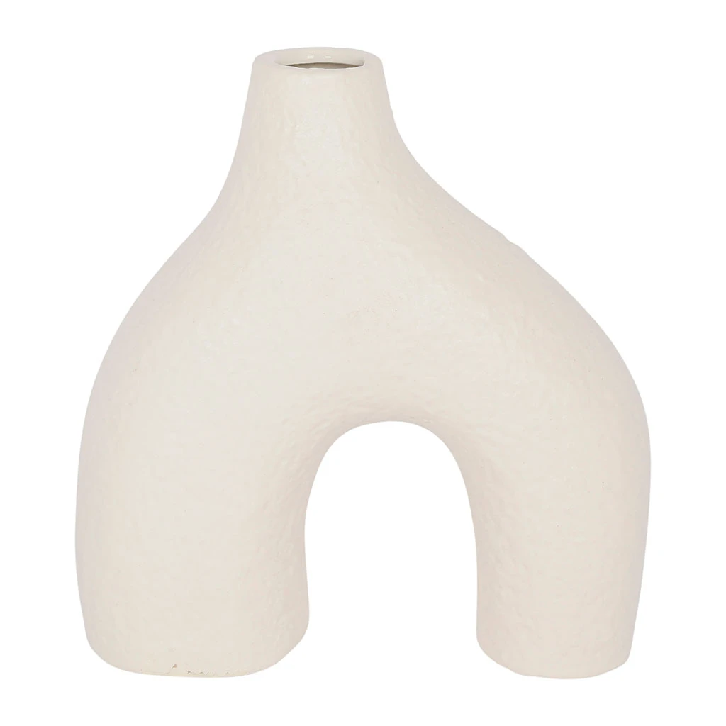 SEMA DESIGN Vase En Dolomite Blanc H24.5cm -arty Folk 1 SEMA DESIGN Vase En Dolomite Blanc H24.5cm -arty Folk
