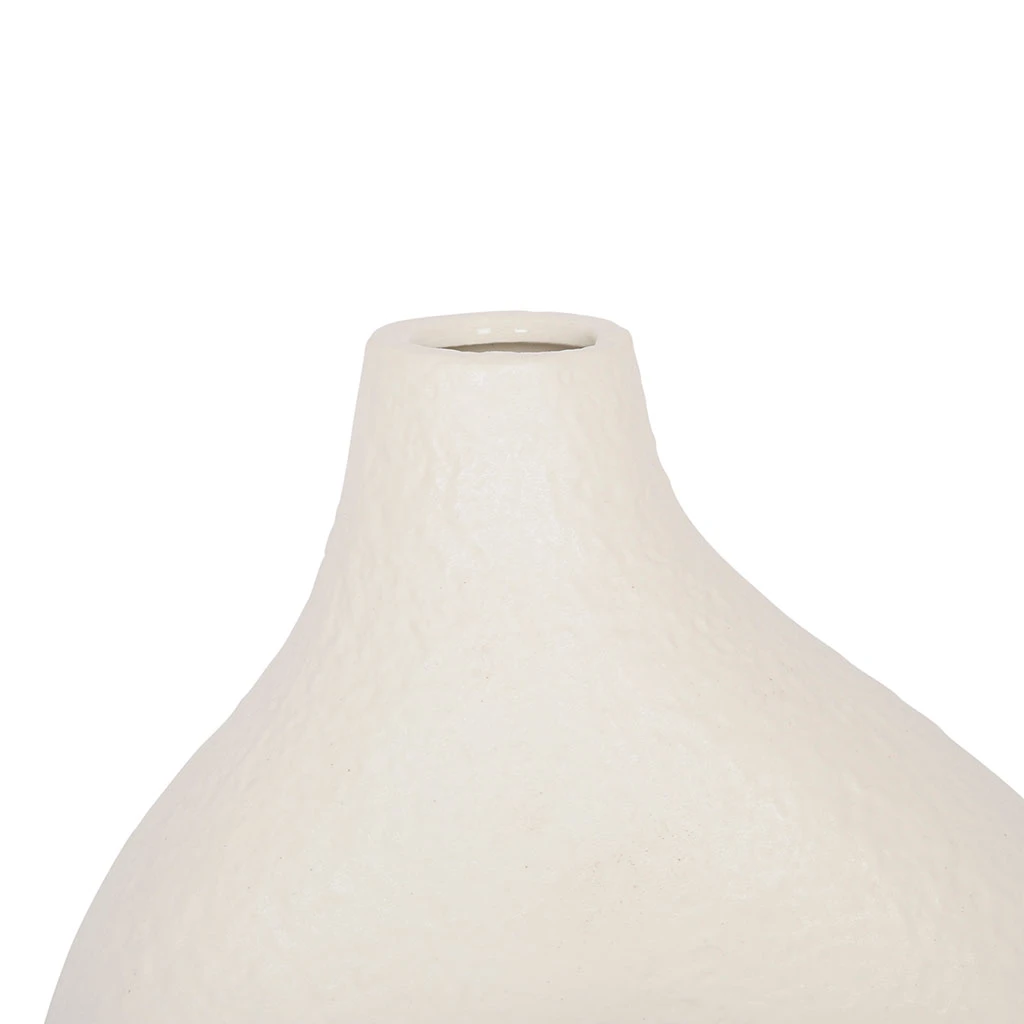SEMA DESIGN Vase En Dolomite Blanc H24.5cm -arty Folk 2 SEMA DESIGN Vase En Dolomite Blanc H24.5cm -arty Folk – Image 2