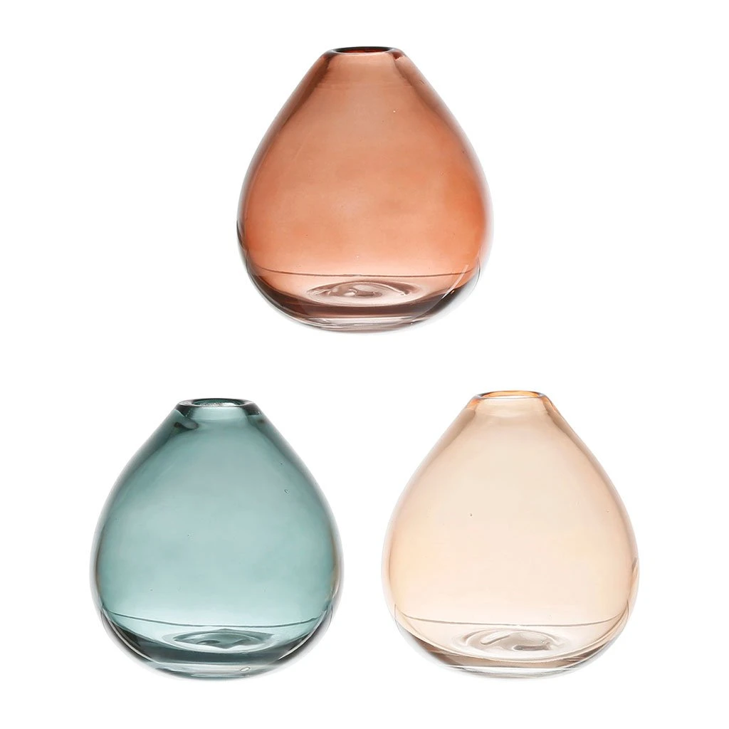 SEMA DESIGN Vase X3 émeraude, Grenade Et Terracotta En Verre - Cyrius 1 SEMA DESIGN Vase X3 émeraude, Grenade Et Terracotta En Verre - Cyrius