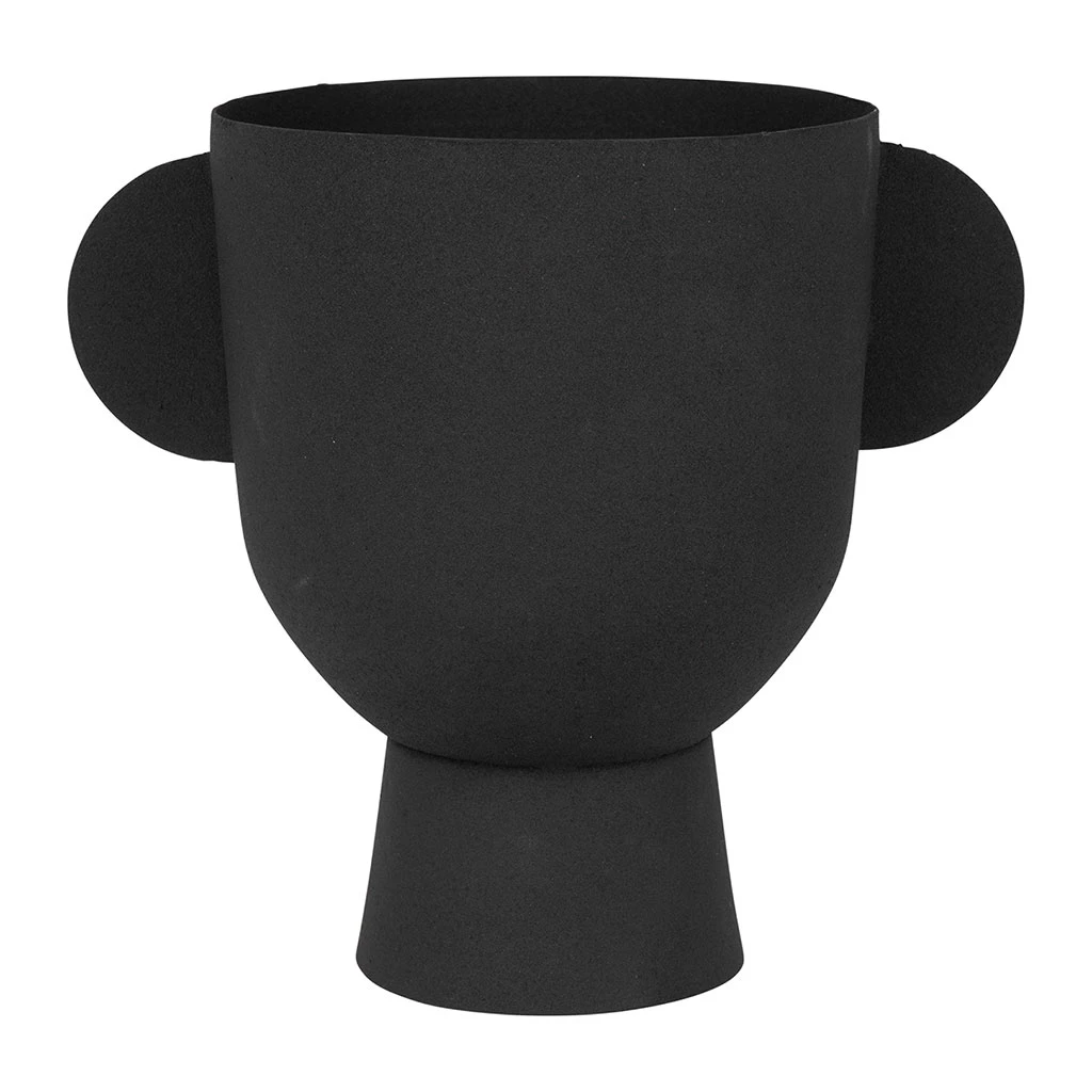 SEMA DESIGN Vase Pour Fleur Séchée En Fer Noir - Terre Brulée 1 SEMA DESIGN Vase Pour Fleur Séchée En Fer Noir - Terre Brulée