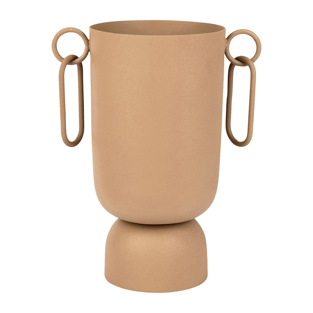 SEMA DESIGN Vase Pour Fleur Séchée Taupe En Fer - Terre Brulée 1 SEMA DESIGN Vase Pour Fleur Séchée Taupe En Fer - Terre Brulée