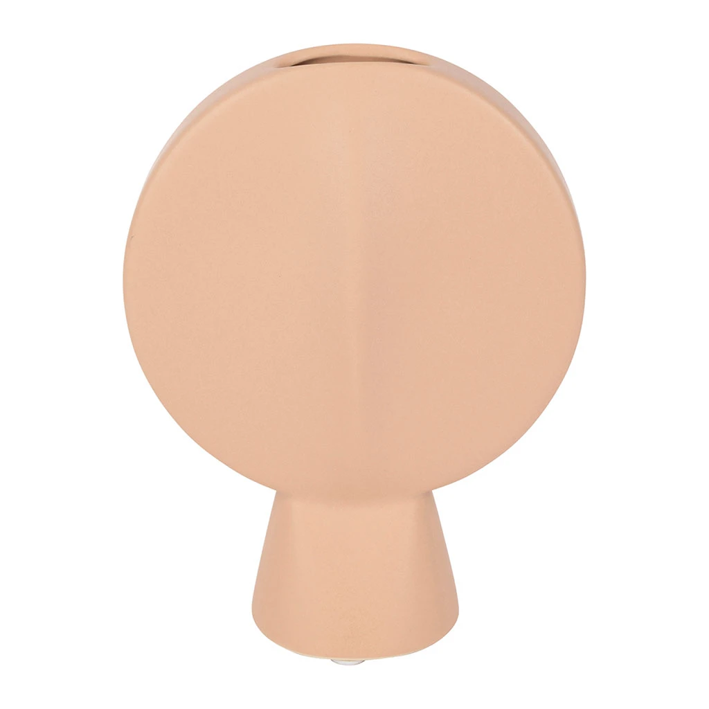 SEMA DESIGN Vase Rond Face Peche En Grès 1 SEMA DESIGN Vase Rond Face Peche En Grès