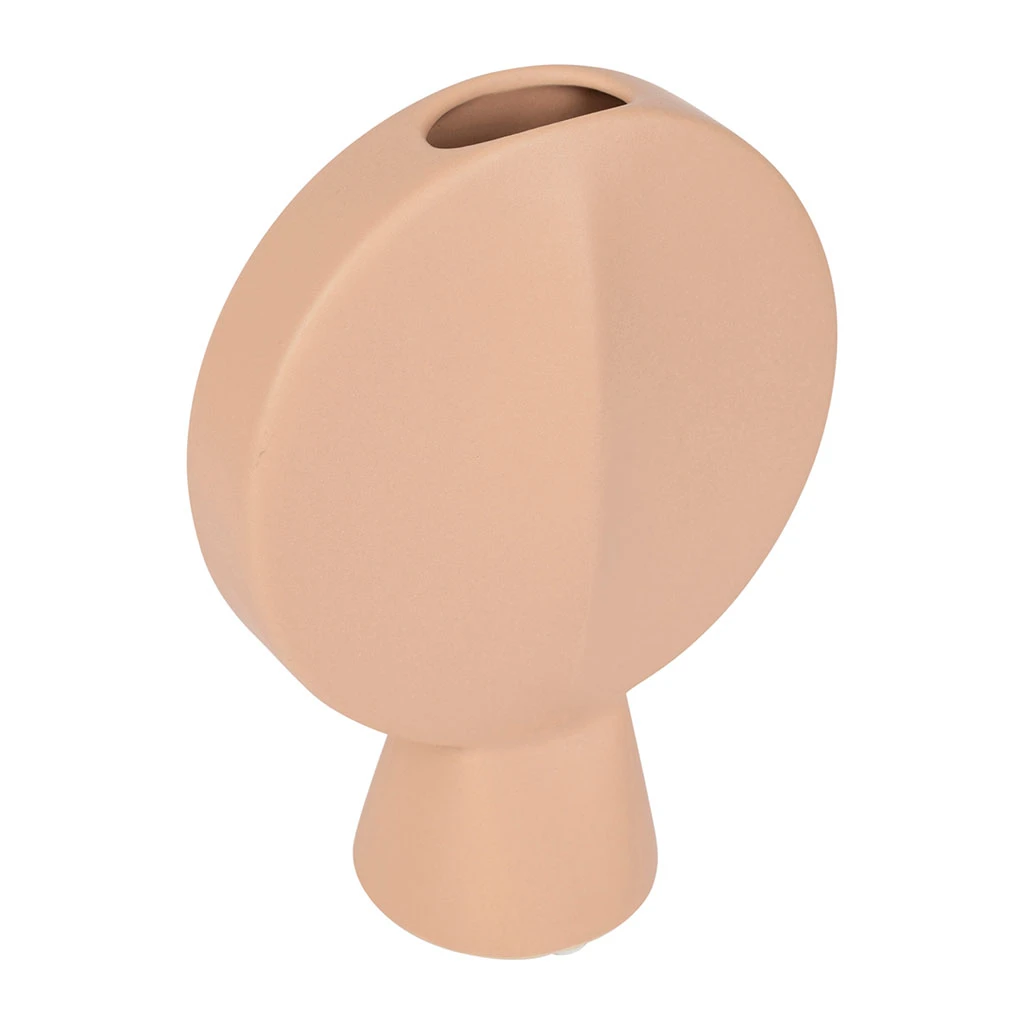 SEMA DESIGN Vase Rond Face Peche En Grès 2 SEMA DESIGN Vase Rond Face Peche En Grès – Image 2