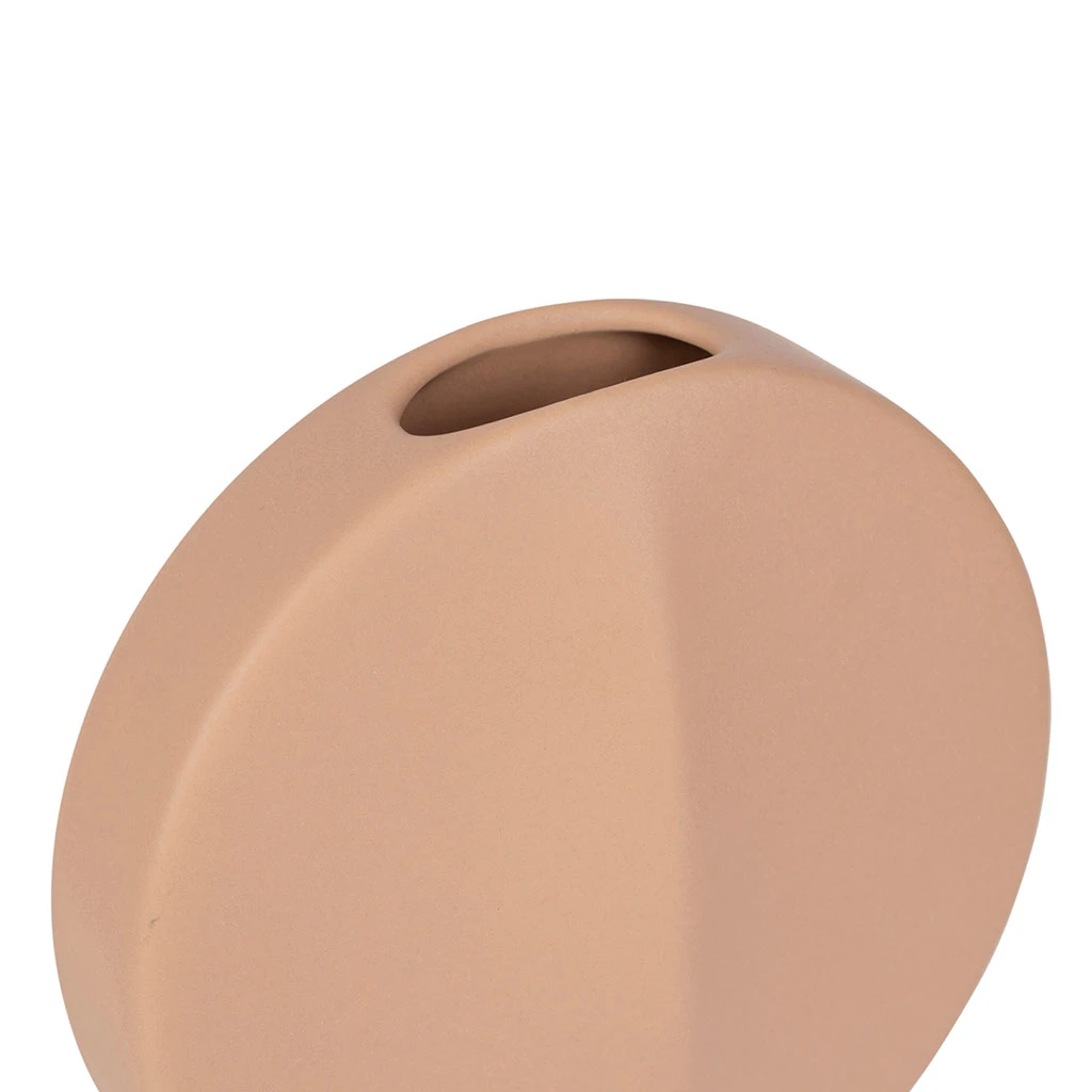 SEMA DESIGN Vase Rond Face Peche En Grès 3 SEMA DESIGN Vase Rond Face Peche En Grès – Image 3
