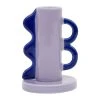 SEMA DESIGN Bougeoir Bleu Et Parme En Gres - Funny