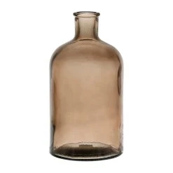SEMA DESIGN Vase Bouteille Brun En Verre Recyclé - Comete