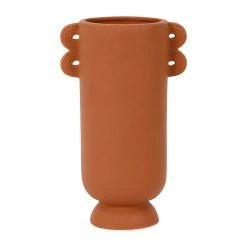 SEMA DESIGN Vase Brun En Grès -terre Brulée