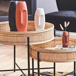 SEMA DESIGN Vase Face Noir 11.5X10.5Xh31Cm Gres -SEMA DESIGN Boutique b11f4 amb rentree2021 1448 hd